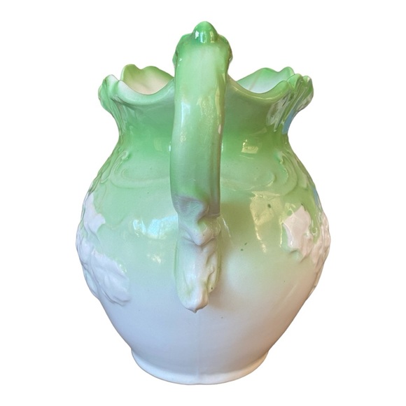 Antique Wheeling Pottery Company pitcher 7.5” tall x 8” wide - Picture 6 of 12